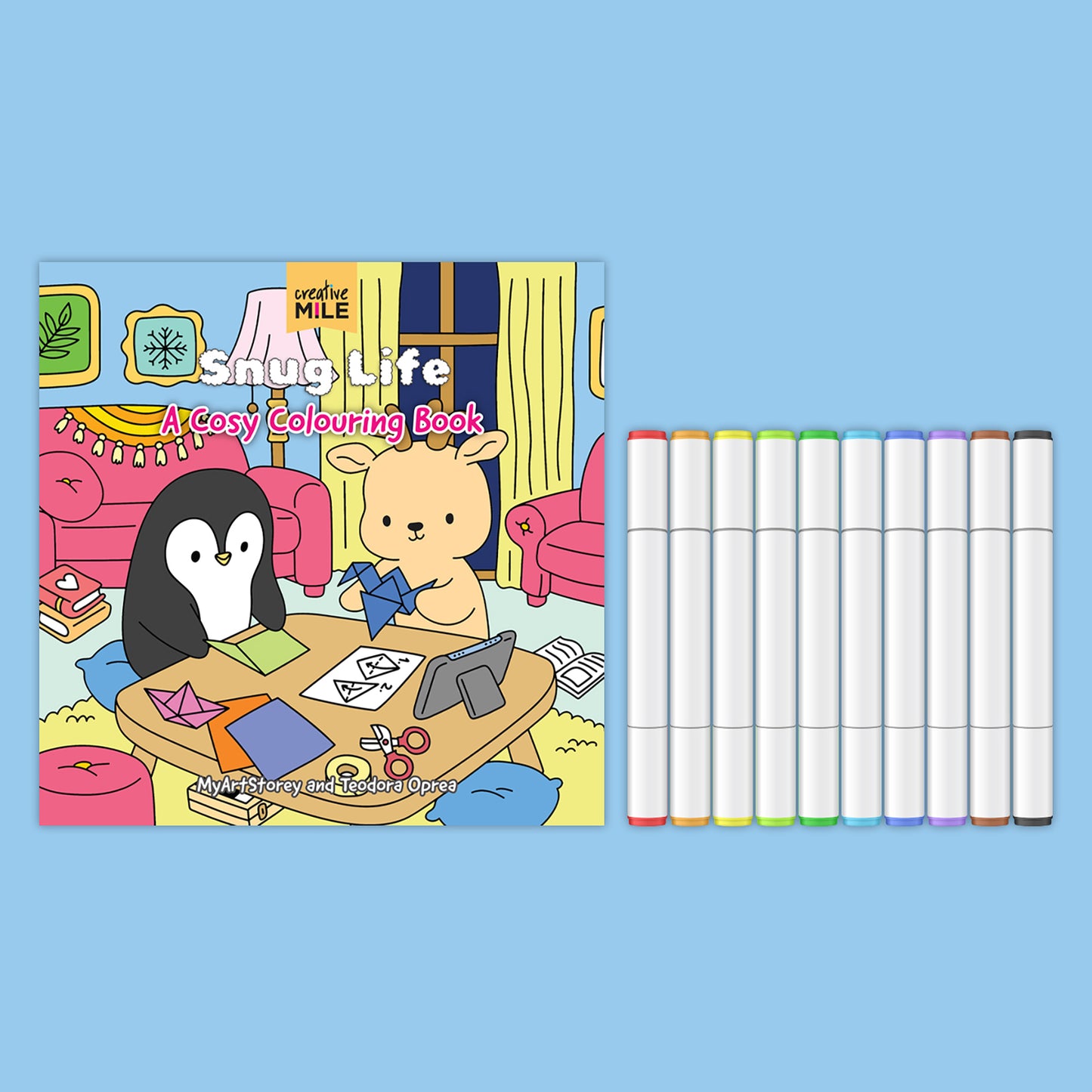 Snug Life Cosy Colouring Kit by MyArtStorey and Teodora Oprea