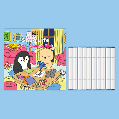 Snug Life Cosy Colouring Kit by MyArtStorey and Teodora Oprea