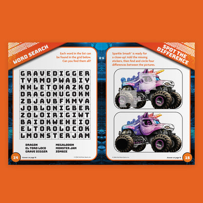 Monster Jam Sticker Activity Book