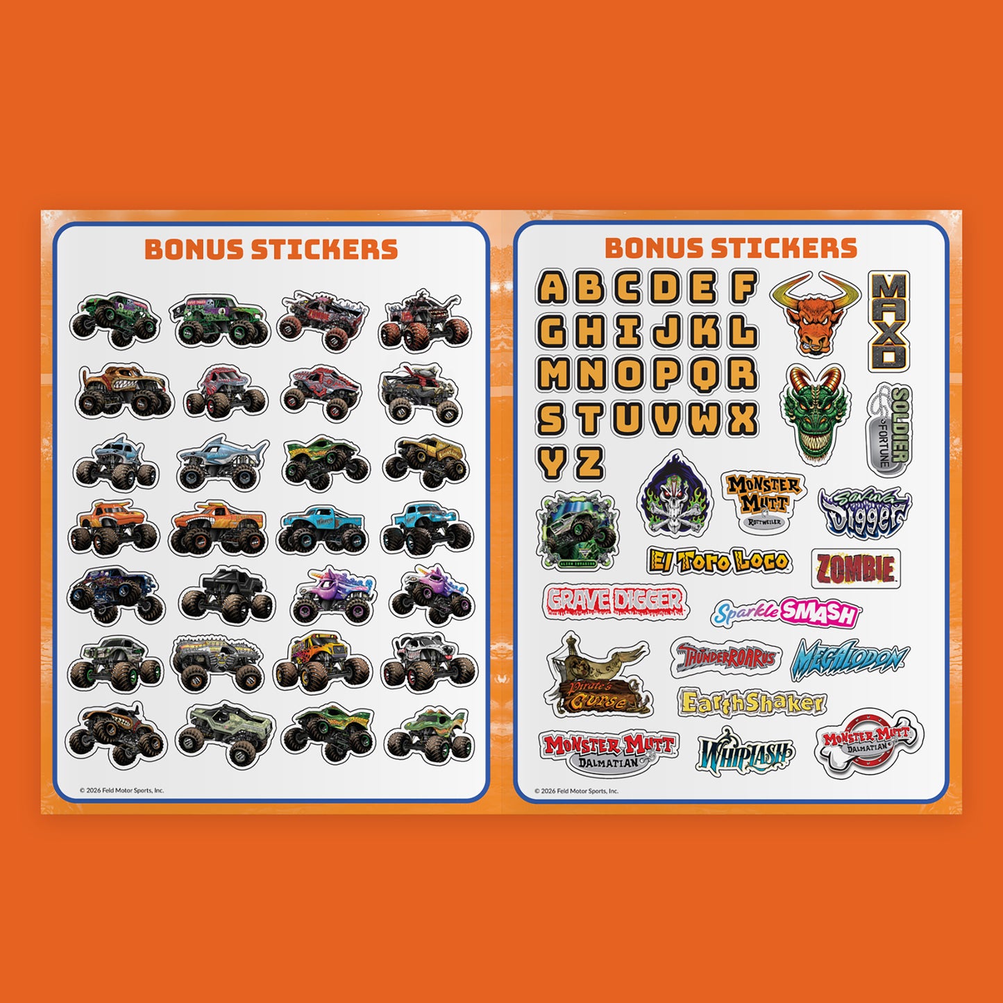Monster Jam Sticker Activity Book