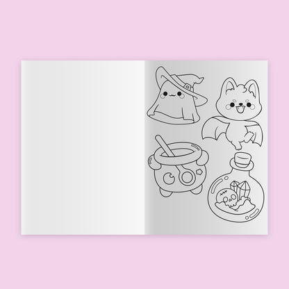 Spooky Kawaii Colouring Book