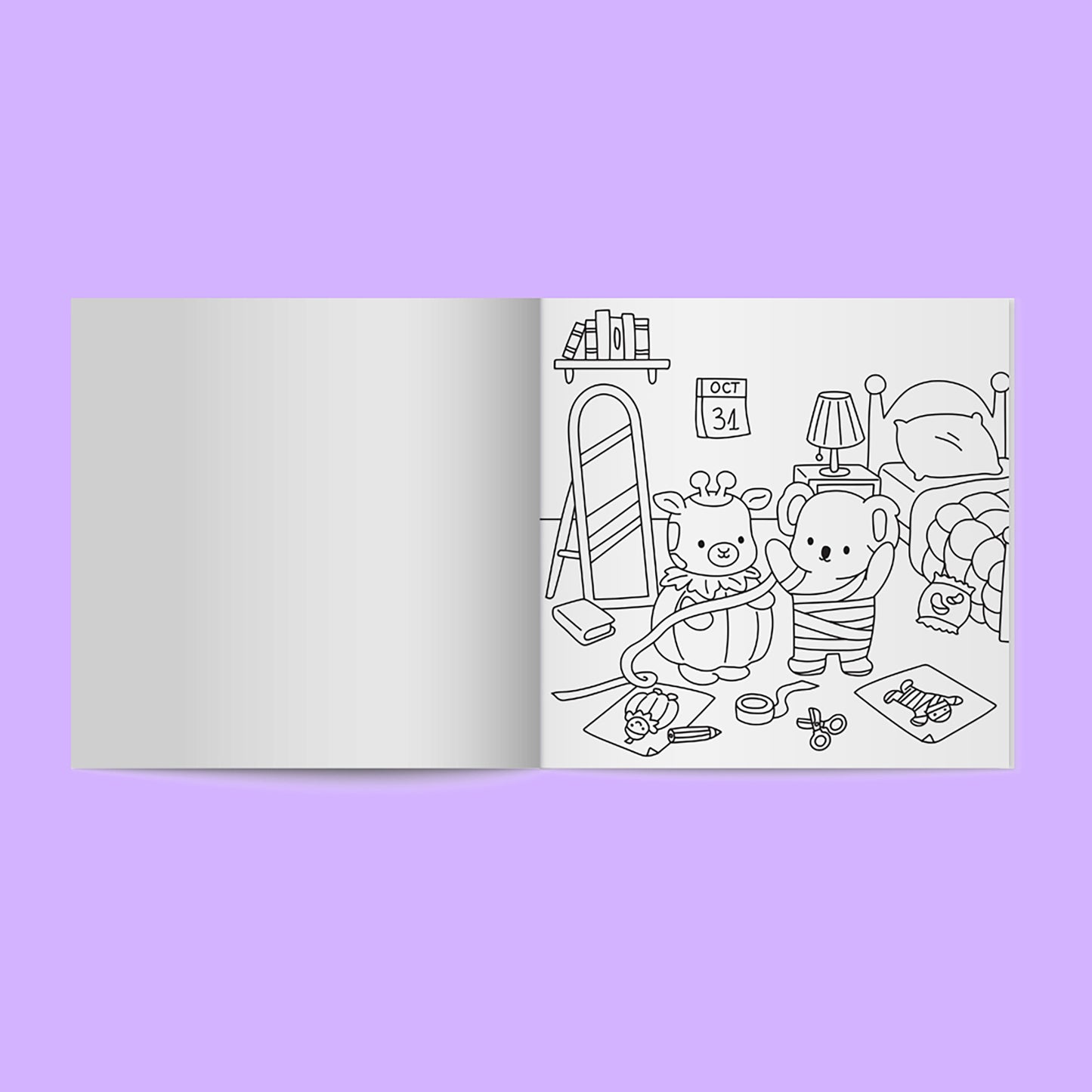 Snug Life Sweet & Spooky Cosy Colouring Book by Teodora Oprea and Jake McDonald