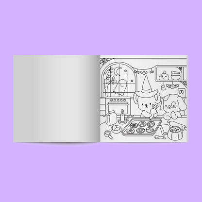 Snug Life Sweet & Spooky Cosy Colouring Book by Teodora Oprea and Jake McDonald
