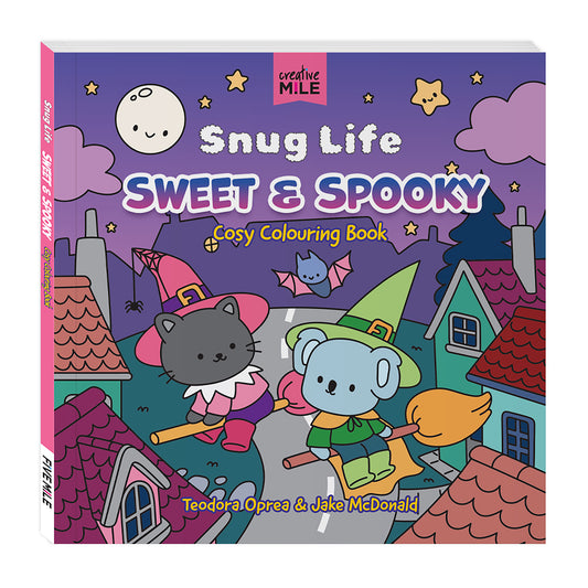 Snug Life Sweet & Spooky Cosy Colouring Book by Teodora Oprea and Jake McDonald