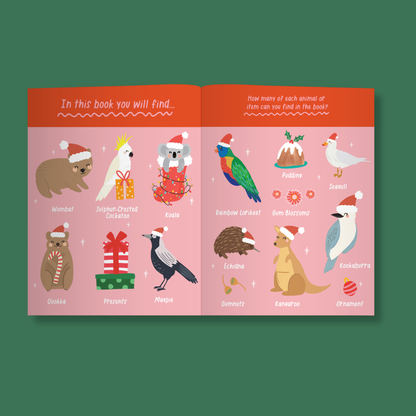 Aussie Christmas Search & Find Book and Puzzle Set by Christie Williams