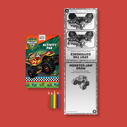 Monster Jam Merry Crushmas Activity Pack