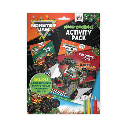 Monster Jam Merry Crushmas Activity Pack