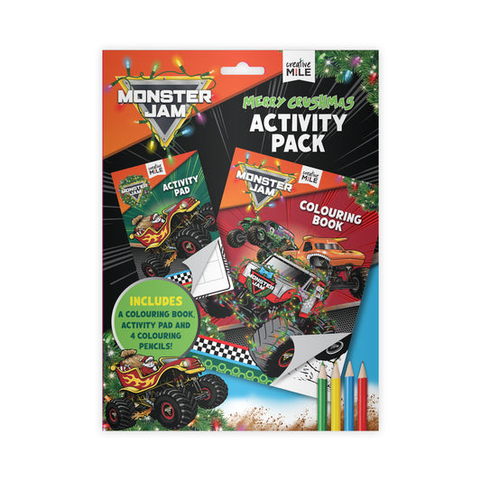 Monster Jam Merry Crushmas Activity Pack