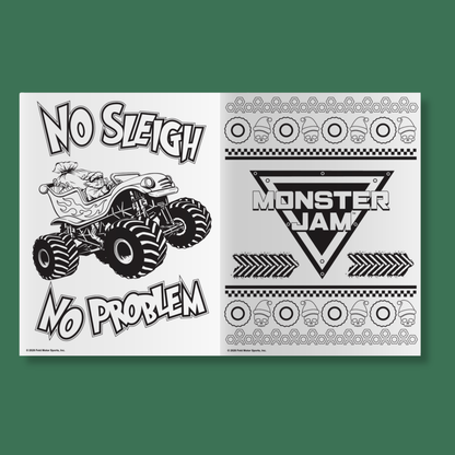 Monster Jam Merry Crushmas Jumbo Colouring Book