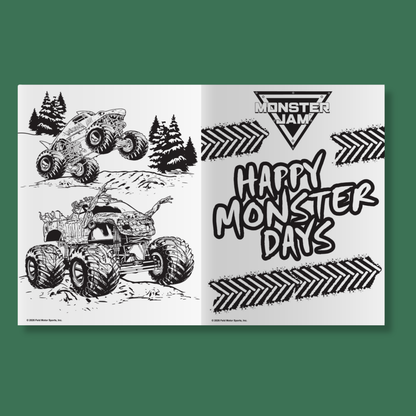 Monster Jam Merry Crushmas Jumbo Colouring Book