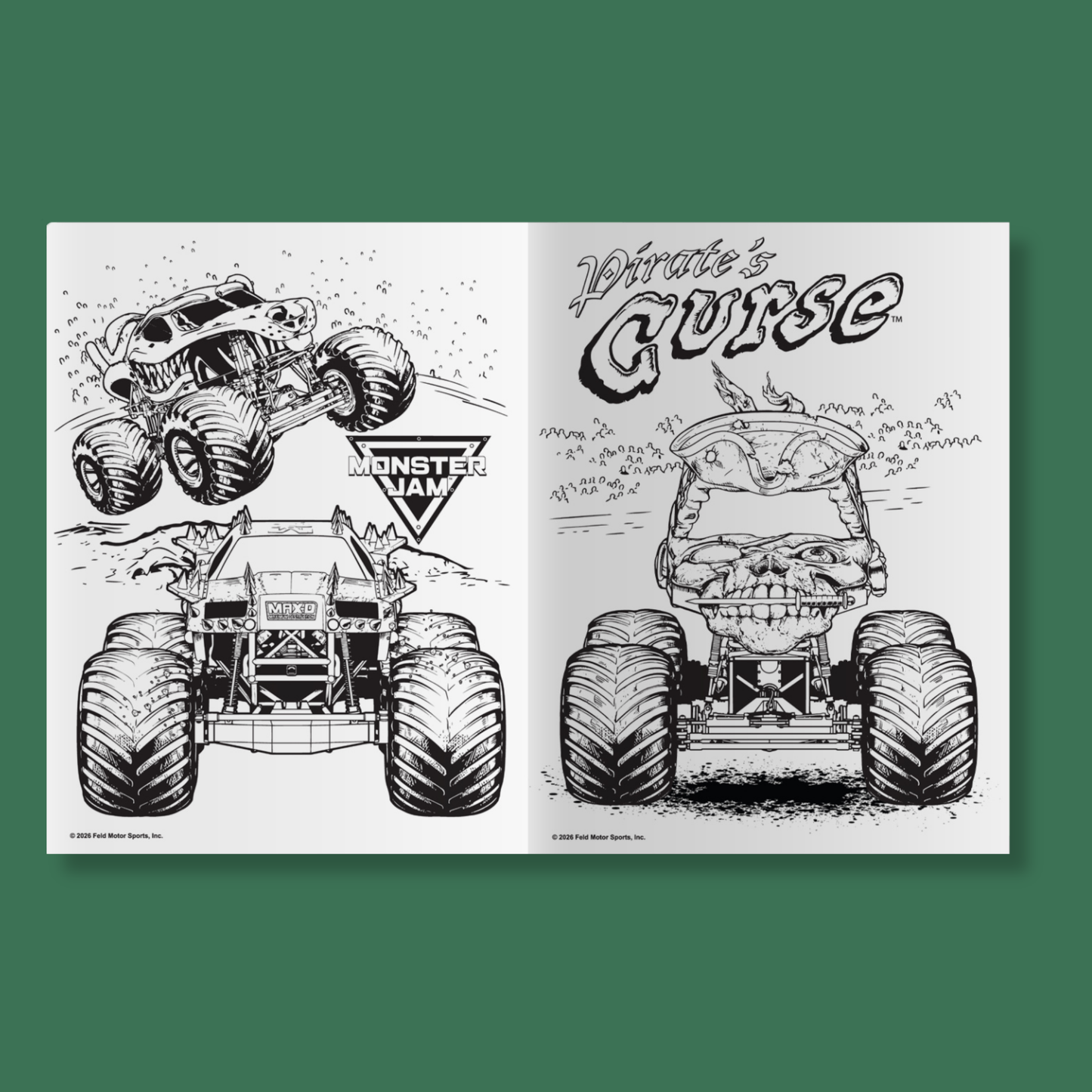 Monster Jam Merry Crushmas Jumbo Colouring Book