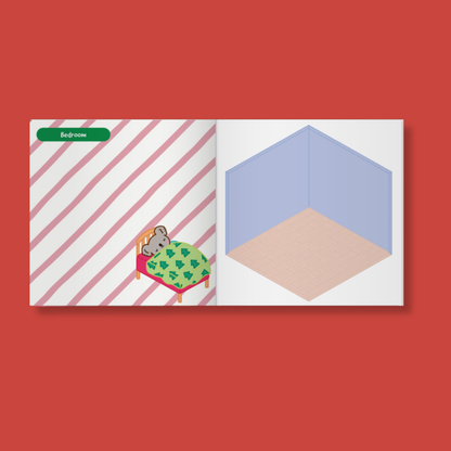 Snug Life Cosy Christmas Sticker Rooms by Holly Hurst