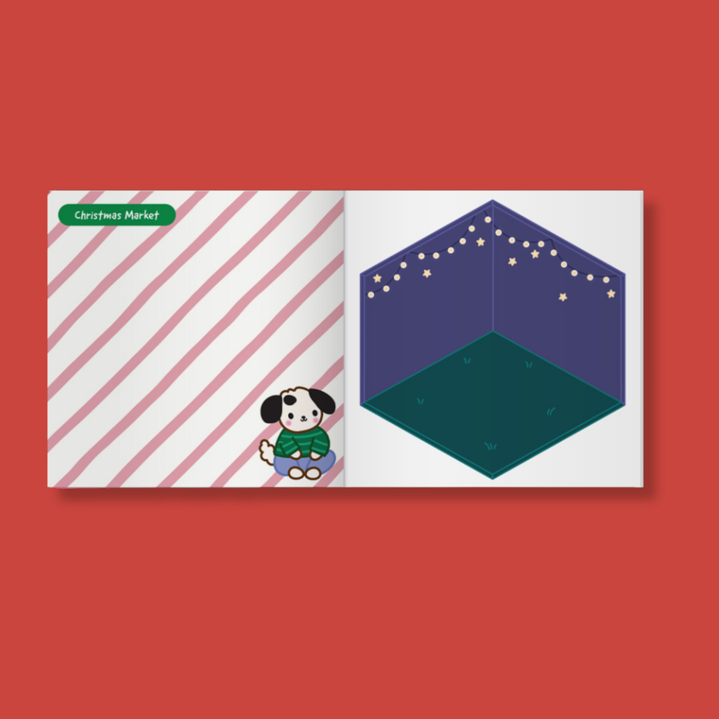 Snug Life Cosy Christmas Sticker Rooms by Holly Hurst
