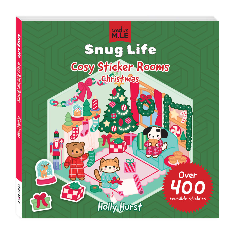 Snug Life Cosy Christmas Sticker Rooms by Holly Hurst