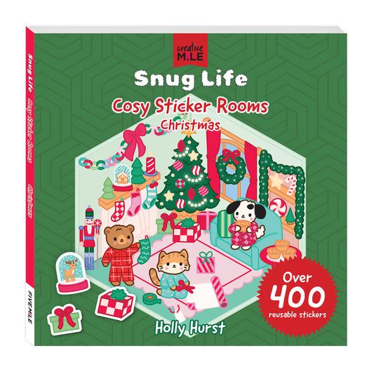 Snug Life Cosy Christmas Sticker Rooms by Holly Hurst