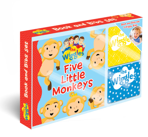 The Wiggles: Five Little Monkeys Book and Bib Gift Set