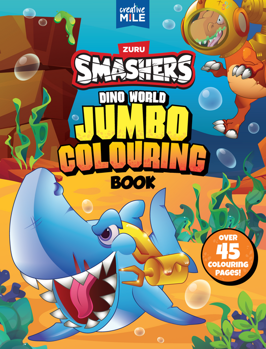 Smashers Dino World Jumbo Colouring Book