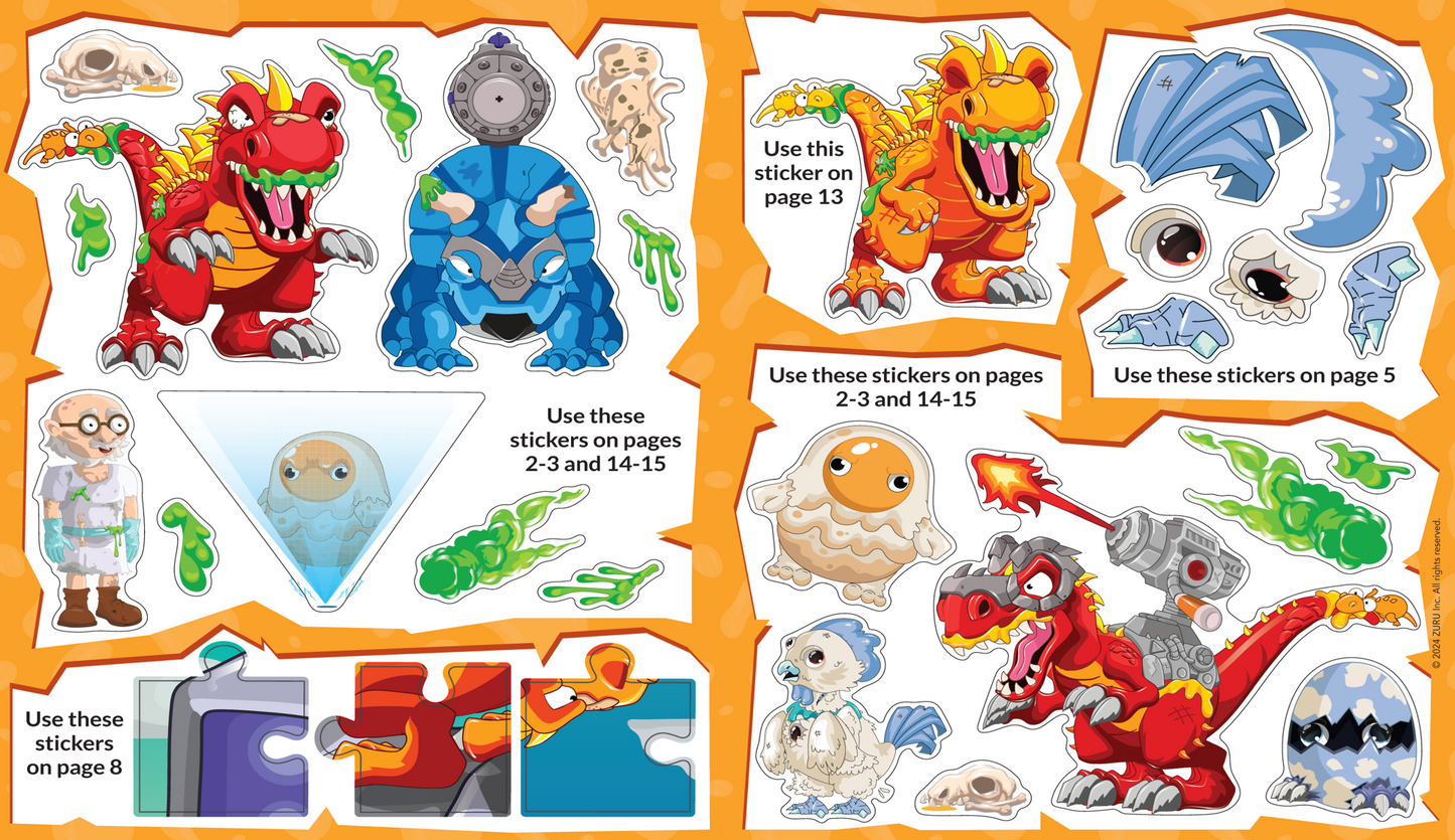 Smashers Dino World Sticker Activity Book